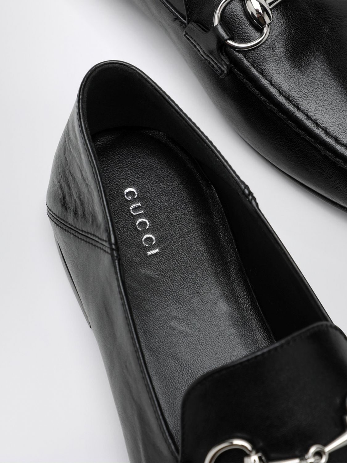 jordaan smooth leather loafers with gold-tone horsebit detail