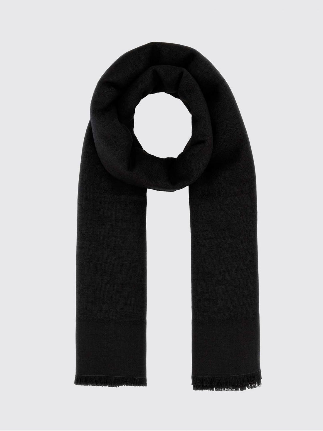 FENDI OS ff monogram jacquard wool, silk and cashmere blend scarf