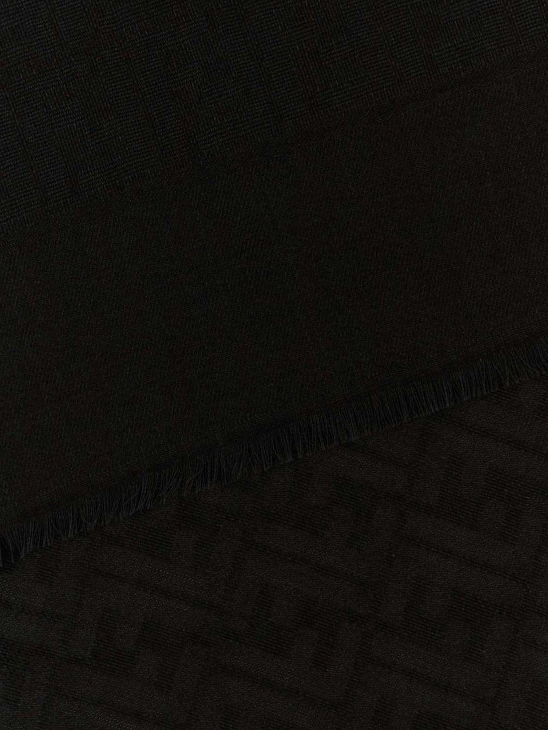 FENDI OS ff monogram jacquard wool, silk and cashmere blend scarf