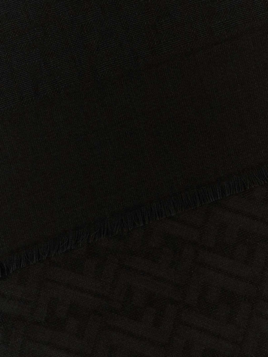 ff monogram jacquard wool, silk and cashmere blend scarf