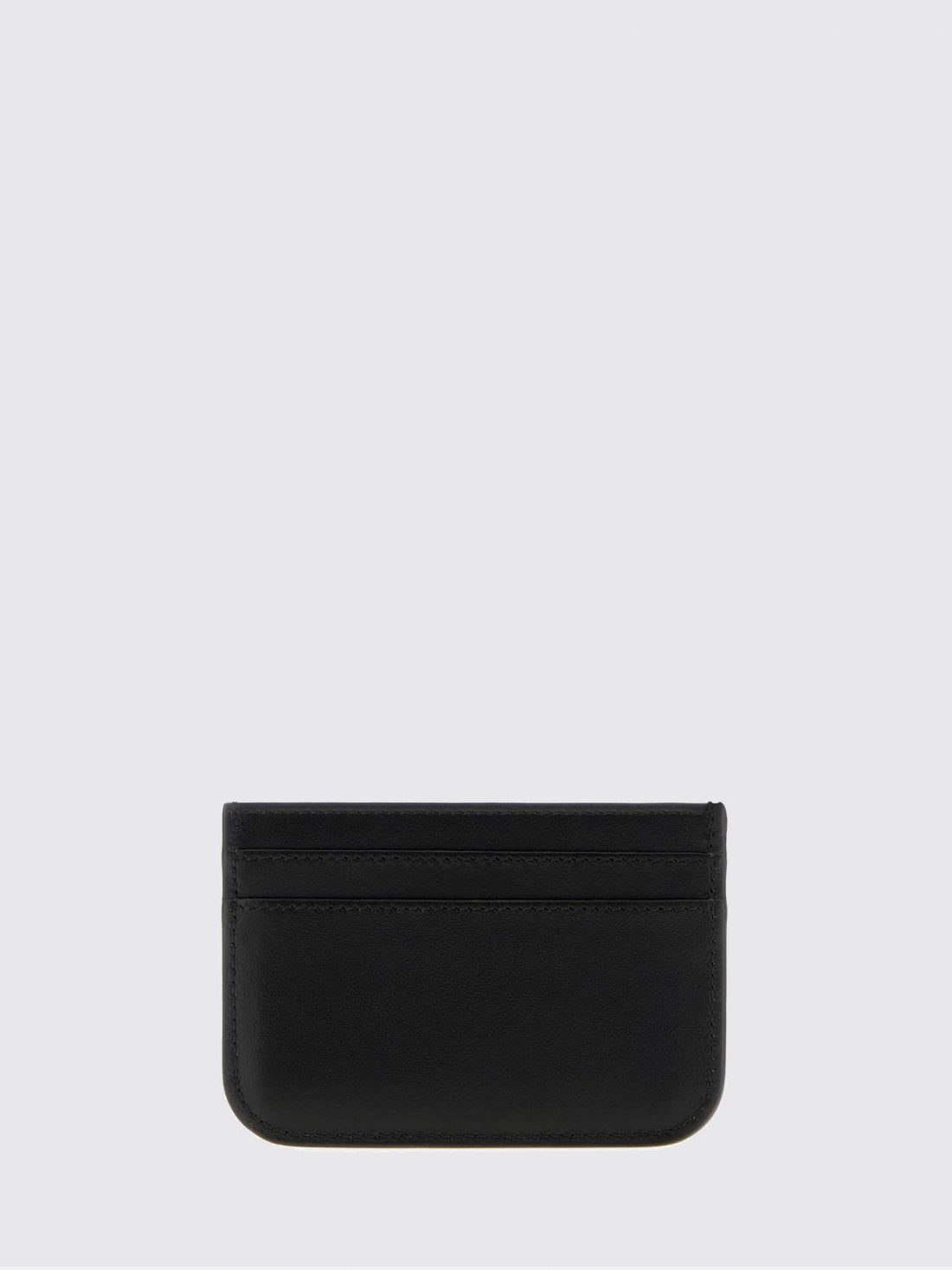 FENDI OS calfskin leather card holder with gold-tone ff logo