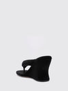gaeta velvet wedge thong sandals