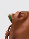 flamenco smooth calfskin clutch with removable shoulder strap