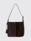 bilbao shoulder bag in smooth and suede calfskin