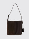 bilbao shoulder bag in smooth and suede calfskin