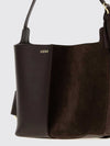bilbao shoulder bag in smooth and suede calfskin