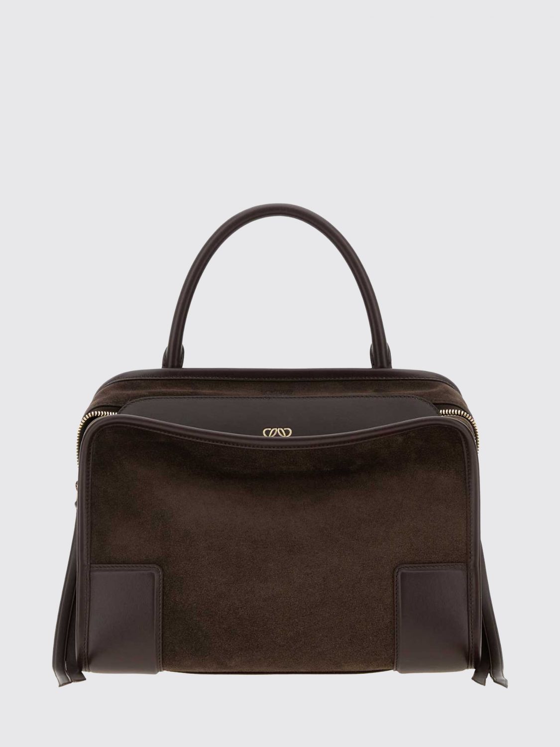 amazona 180 medium suede handbag with removable shoulder strap