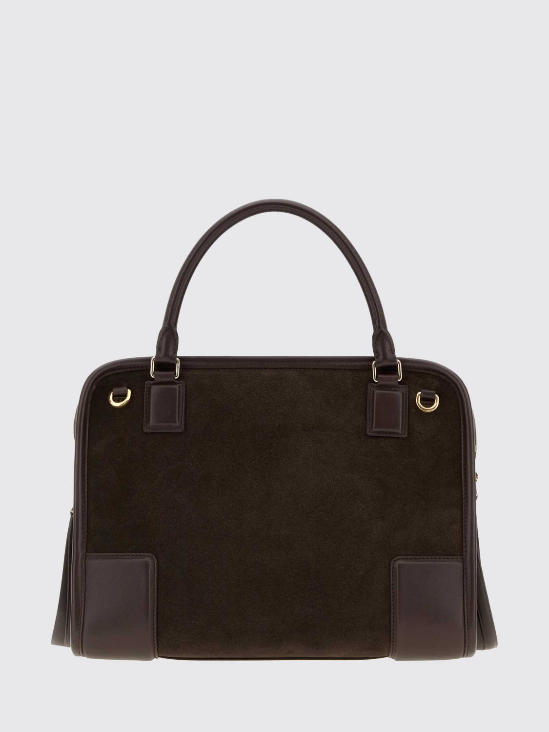 amazona 180 medium suede handbag with removable shoulder strap