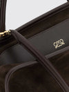 amazona 180 medium suede handbag with removable shoulder strap