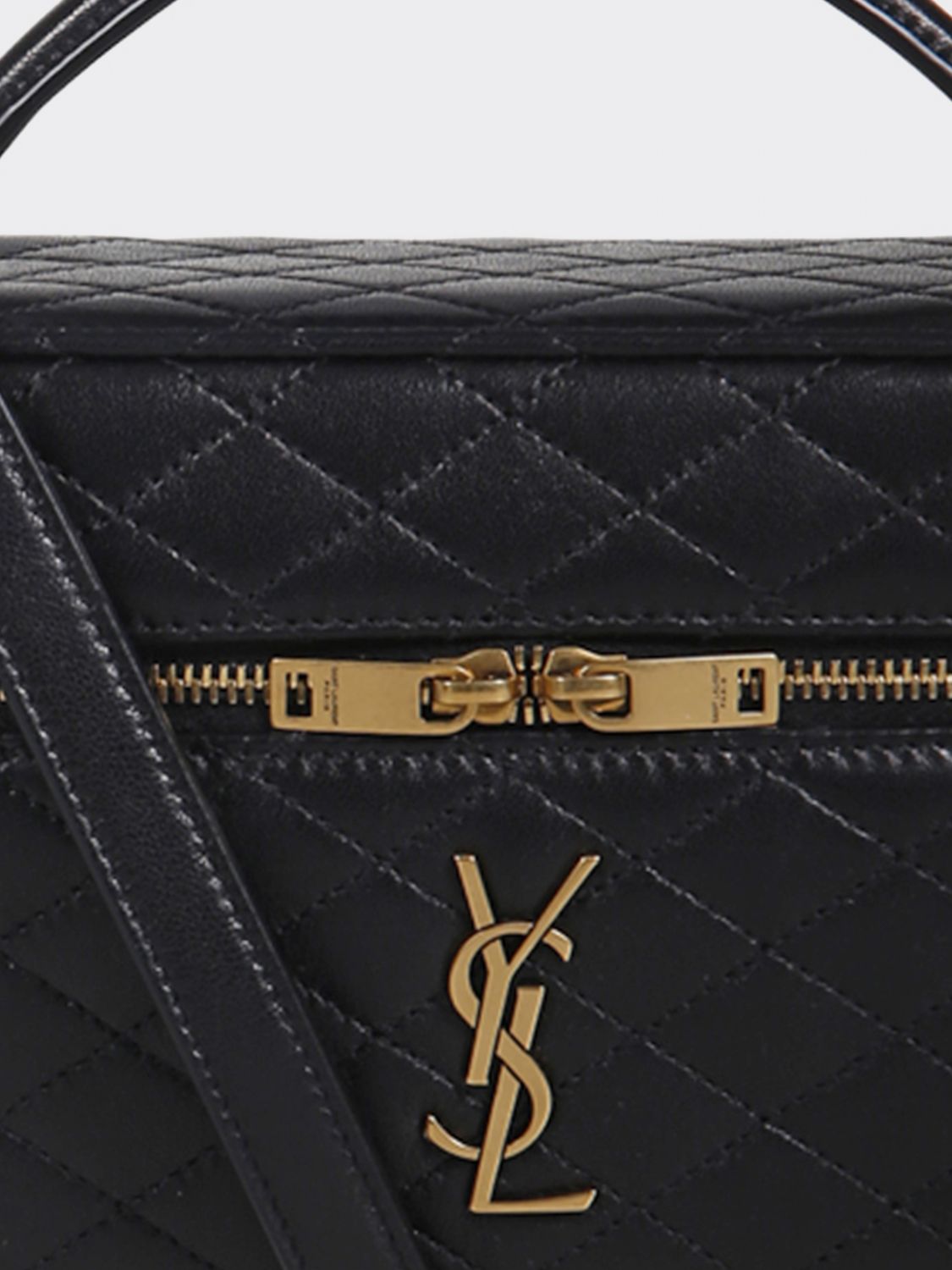 gaby vanity quilted lambskin mini bag with ysl monogram
