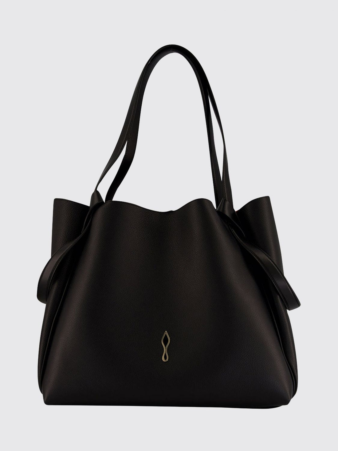 CHRISTIAN LOUBOUTIN OS bettina grained leather tote bag with double handle