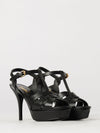 calfskin leather platform sandals with high stiletto heel