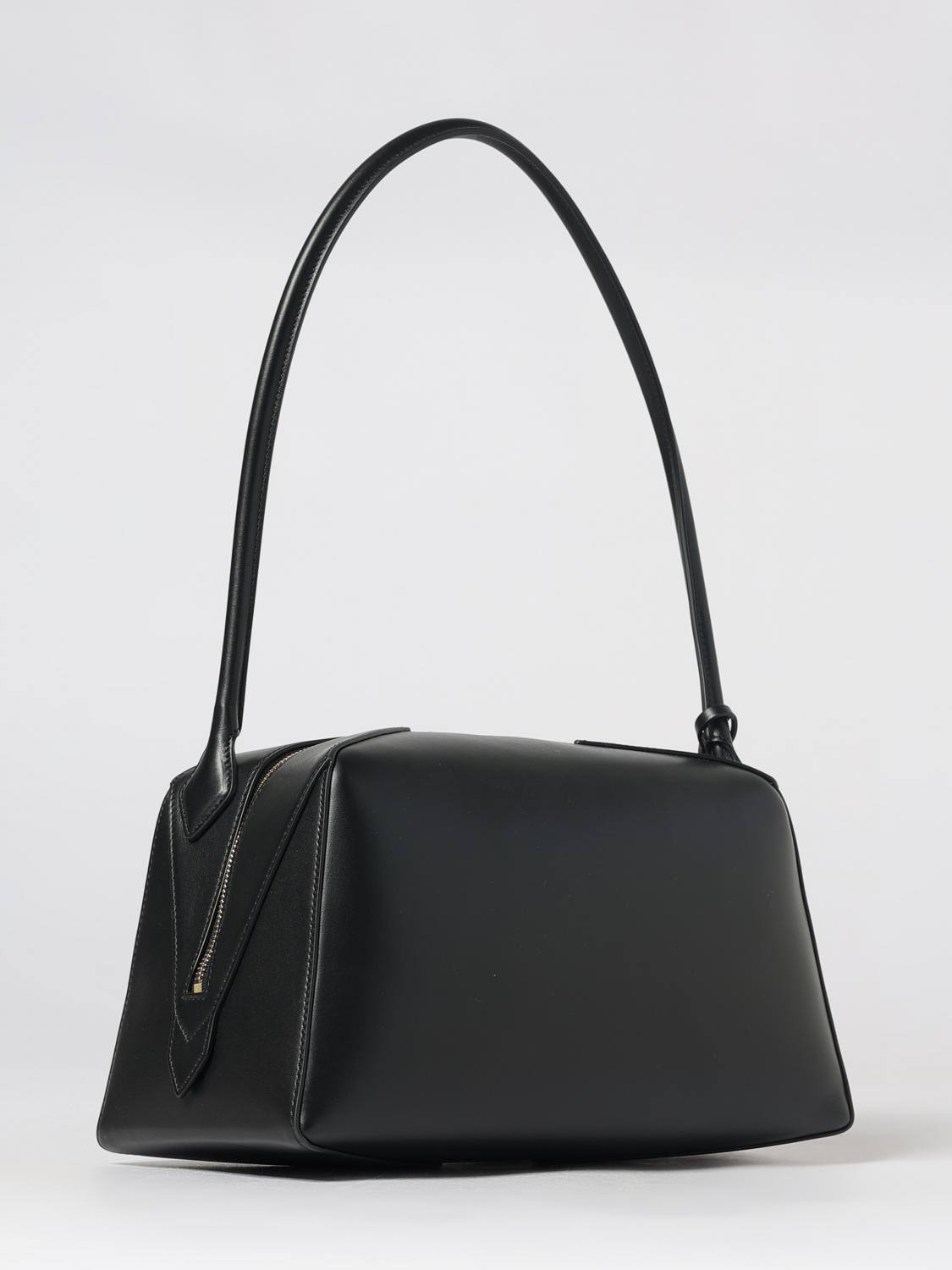le bouledogue smooth calfskin leather shoulder bag