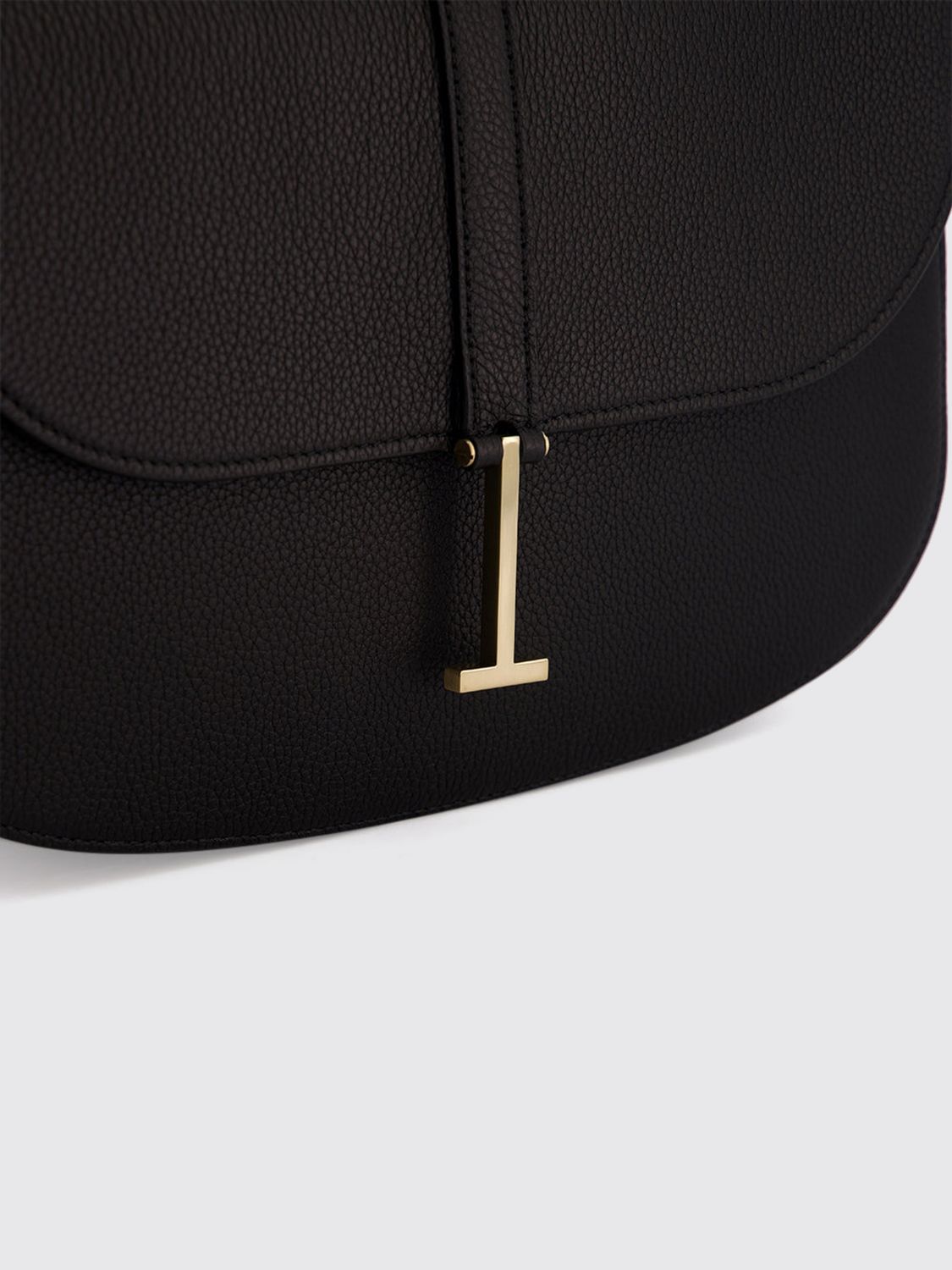 grained calfskin leather crossbody bag with monogram logo