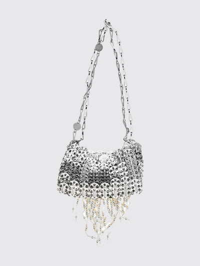 1969 nano metallic mesh mini bag with jewel fringes