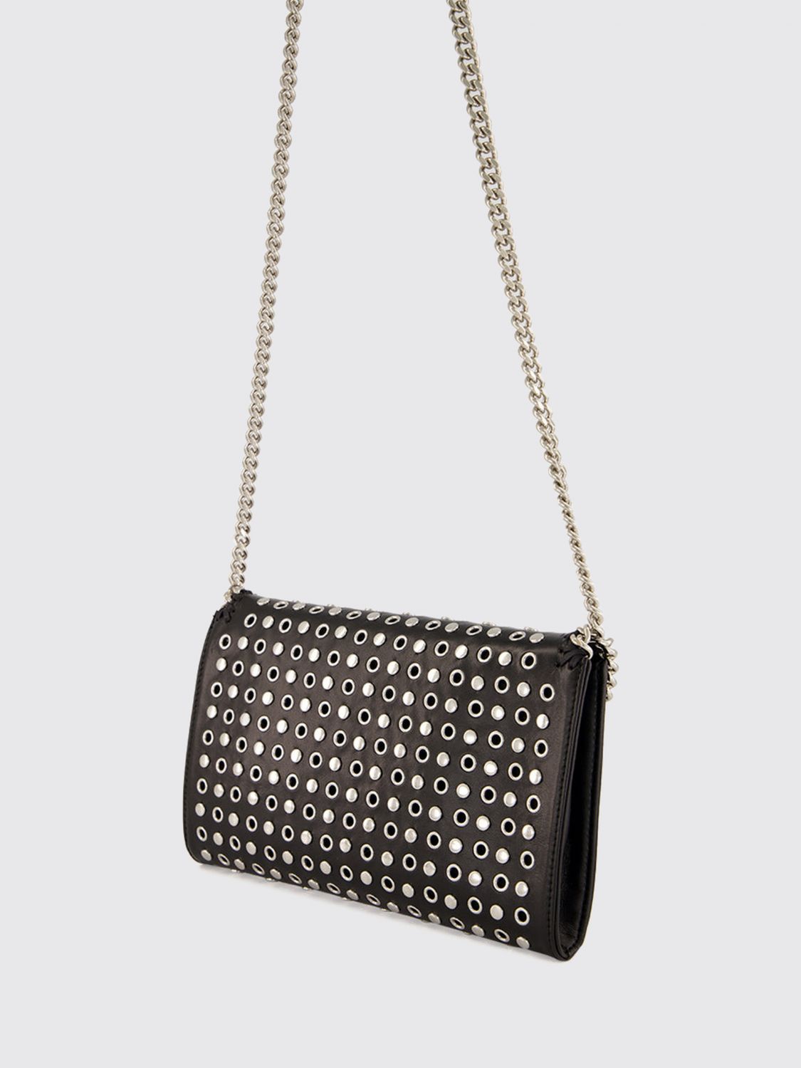 falabella eco alter mat mini crossbody bag with studs