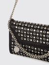 falabella eco alter mat mini crossbody bag with studs