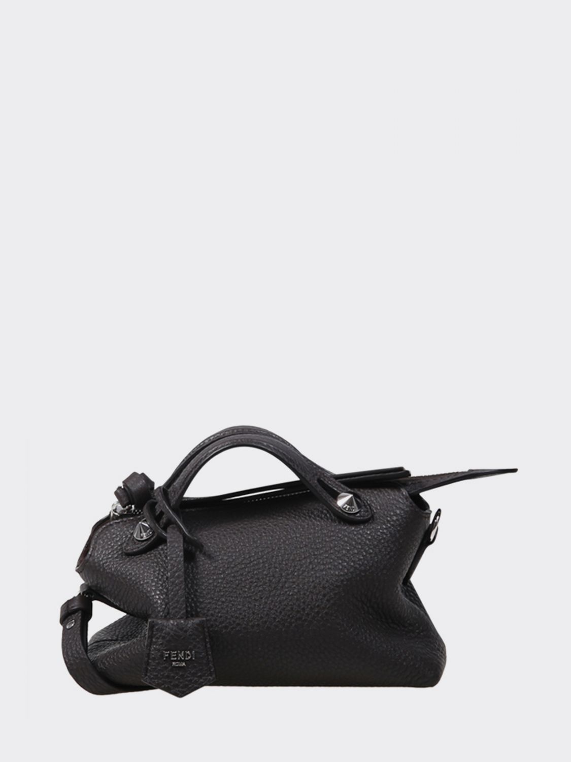 by the way grained calfskin mini bag with removable handles