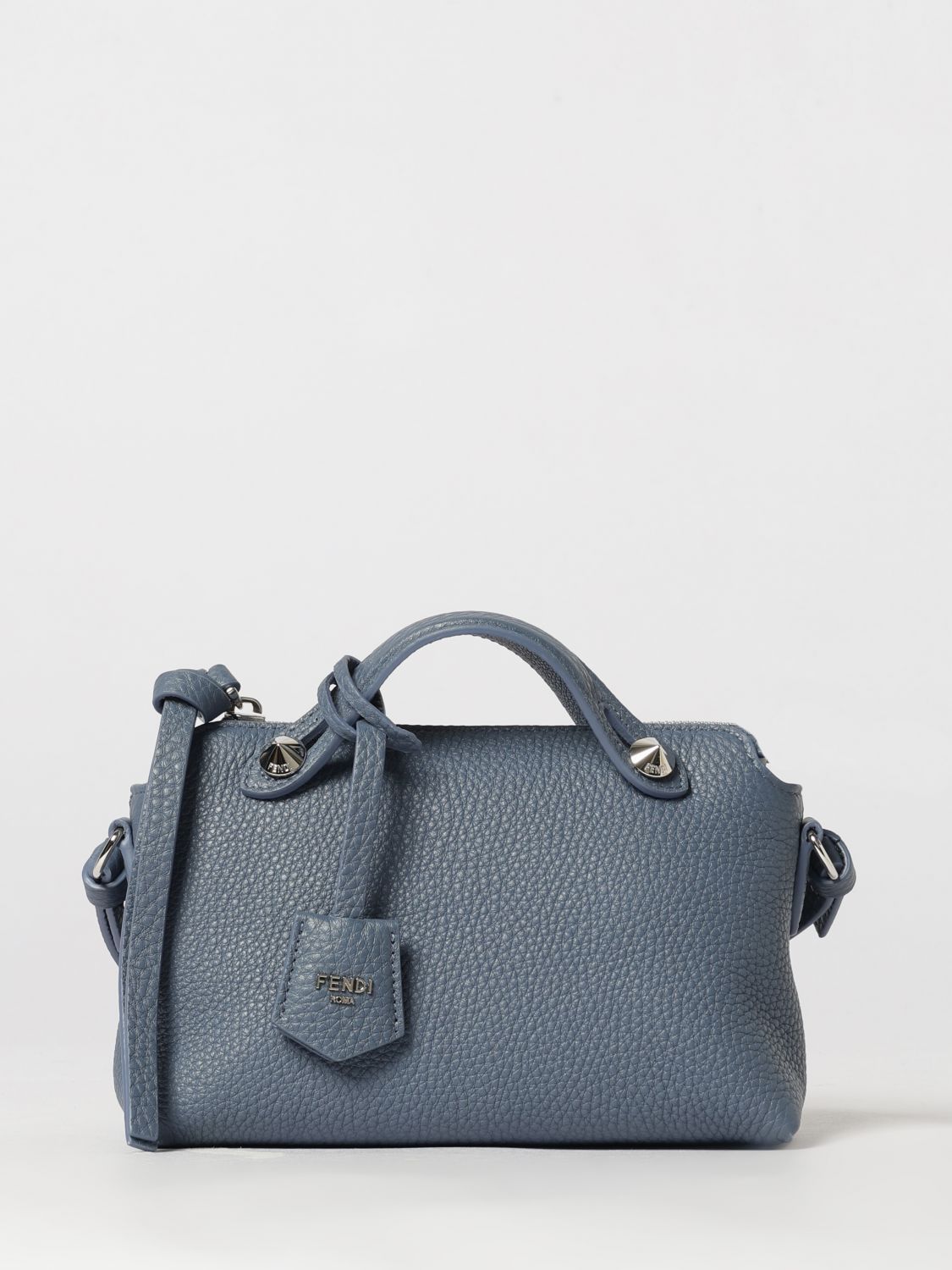 by the way grained calfskin mini bag with removable handles