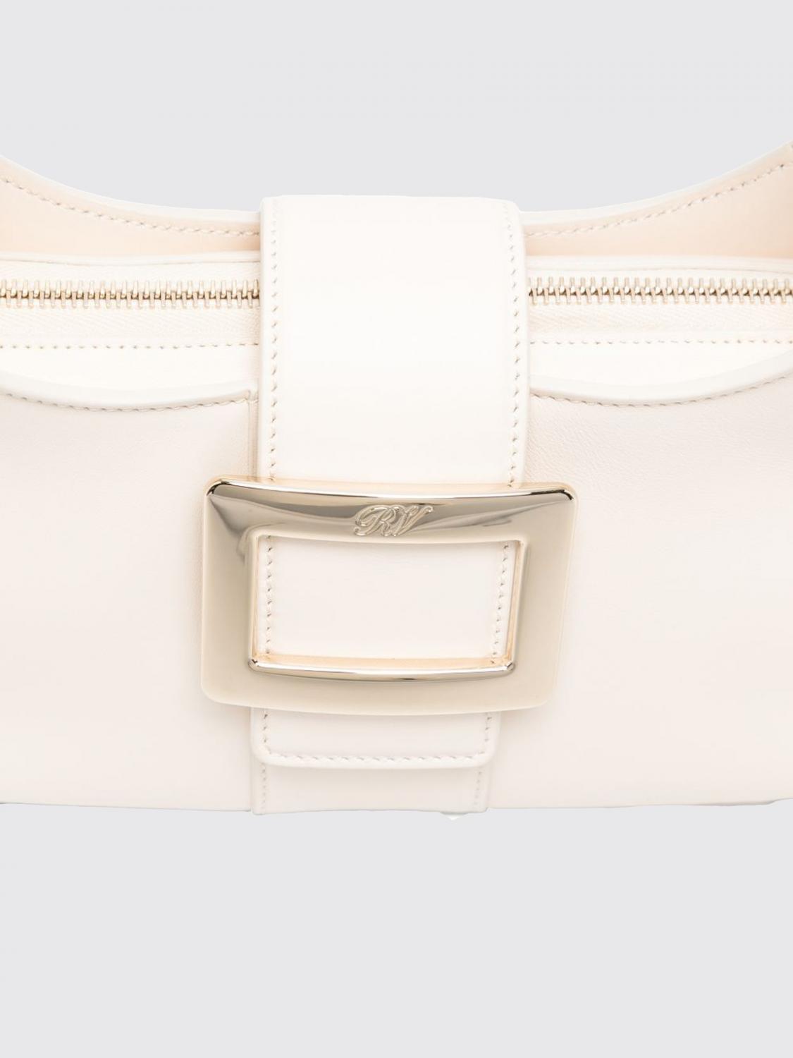belle vivier smooth leather hobo bag with iconic buckle