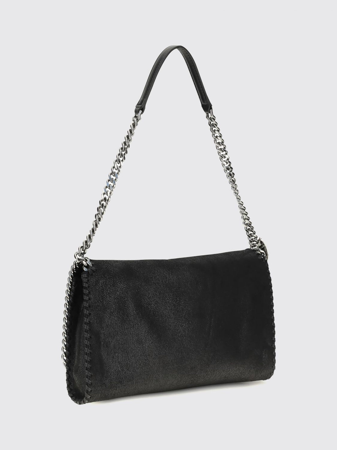 STELLA MCCARTNEY OS falabella alter mat shoulder bag with chain trim
