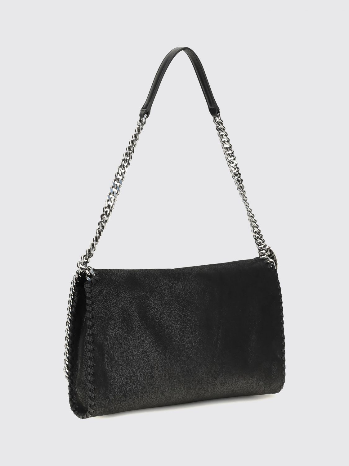 falabella alter mat shoulder bag with chain trim