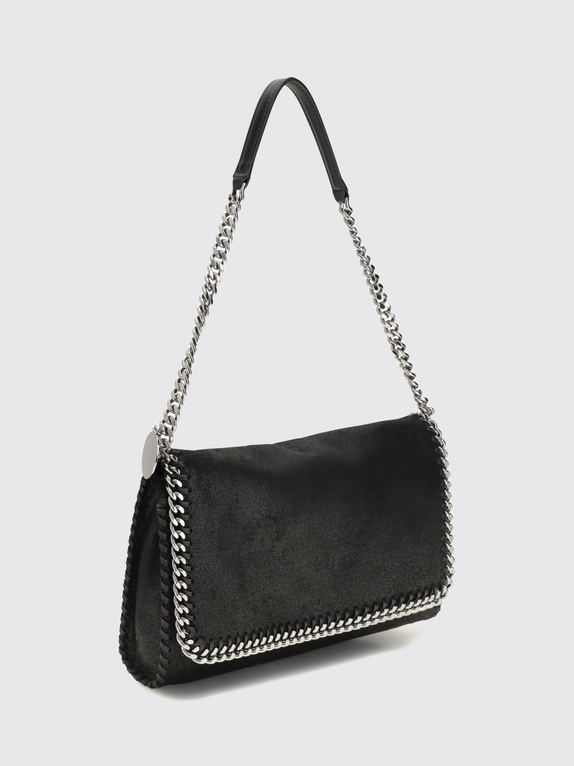 falabella alter mat shoulder bag with chain trim