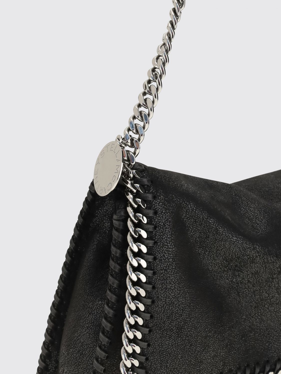 falabella alter mat shoulder bag with chain trim