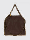 falabella mini bag in eco alter mat with chain trim