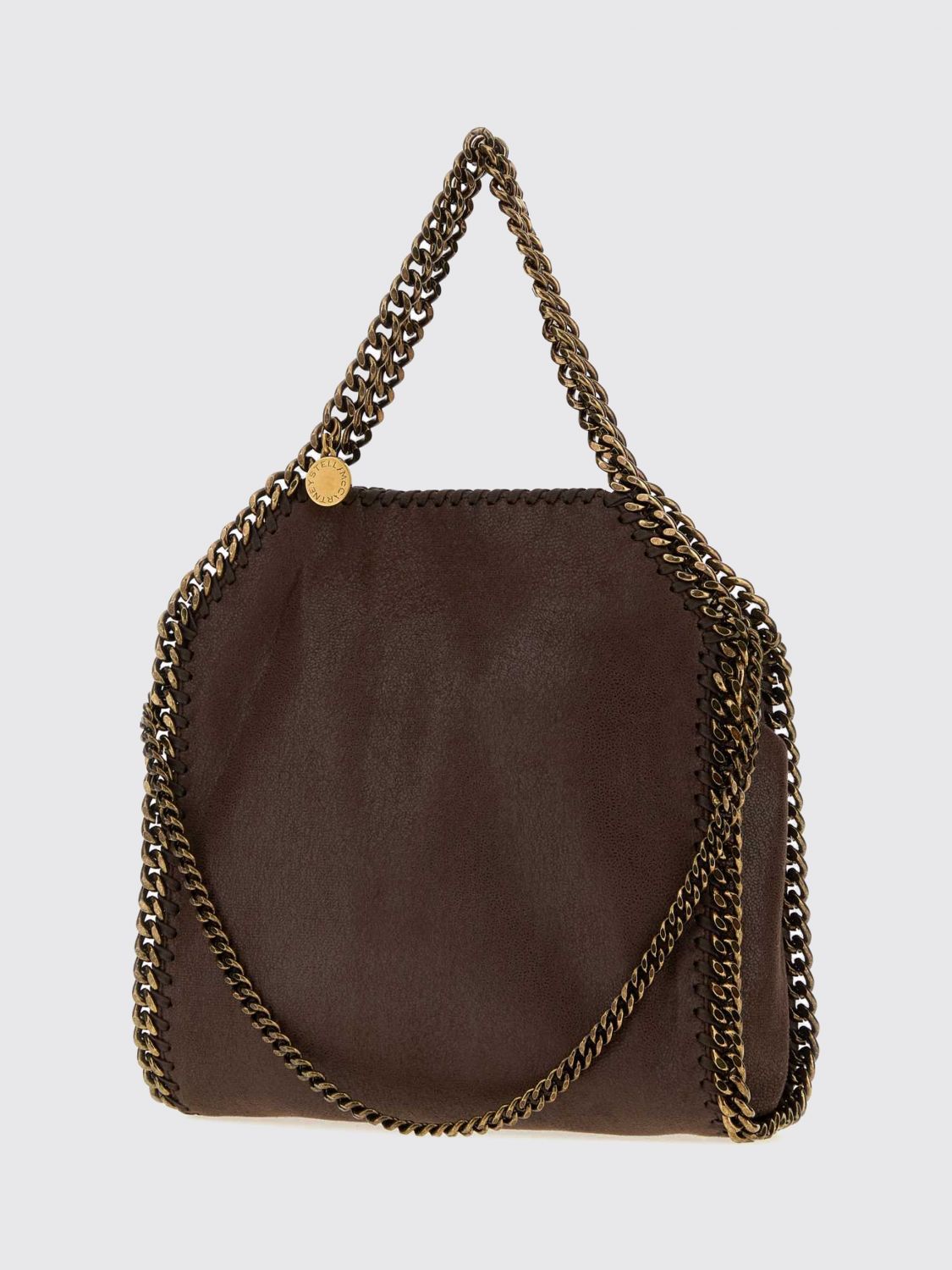 falabella mini bag in eco alter mat with chain trim