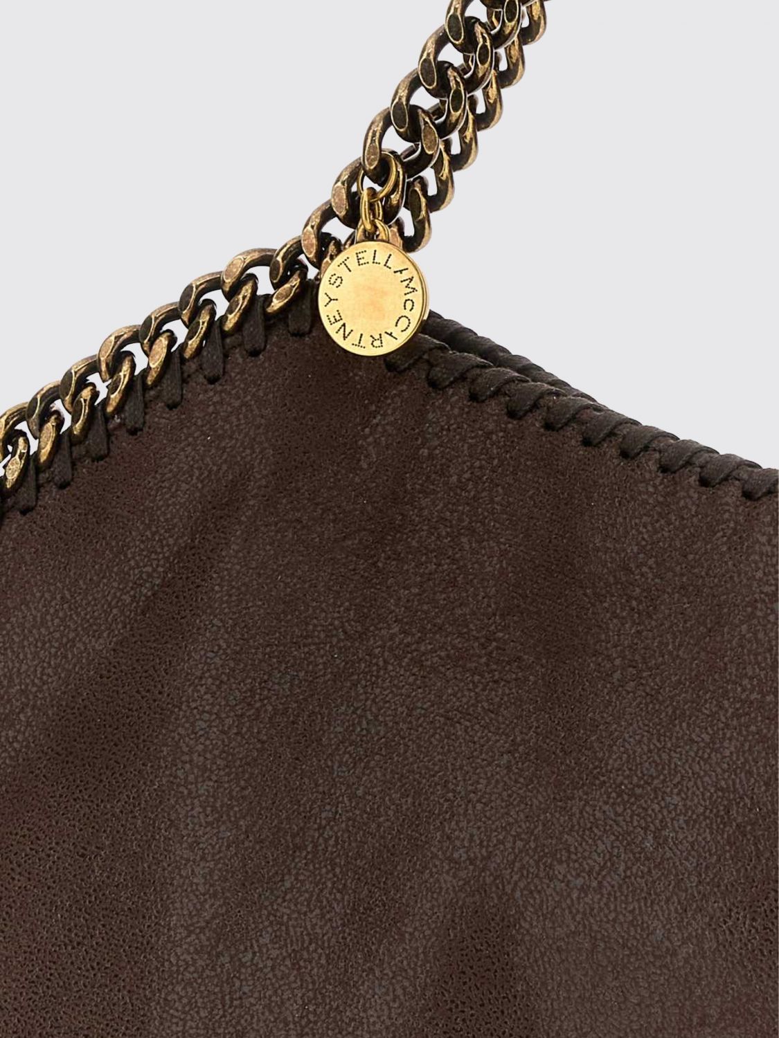 falabella mini bag in eco alter mat with chain trim
