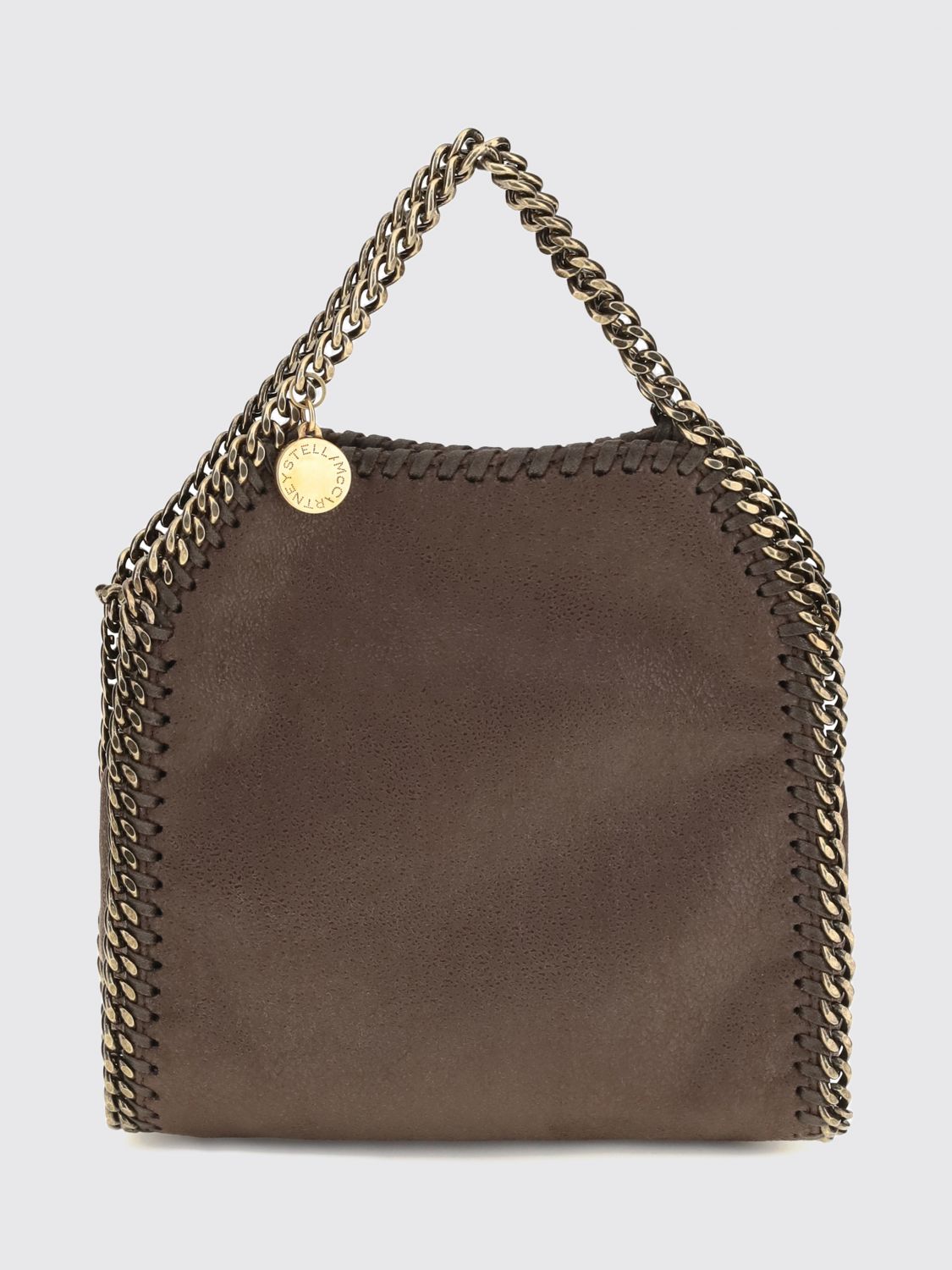 falabella mini bag in eco alter mat with chain trim