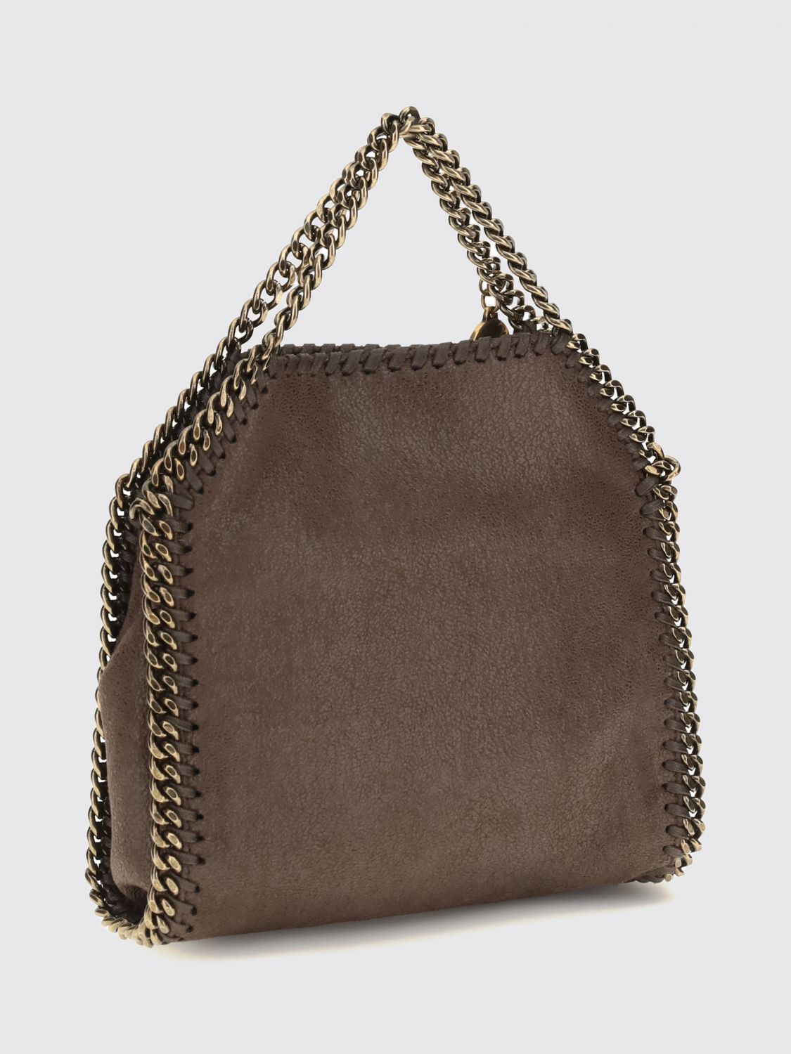 falabella mini bag in eco alter mat with chain trim