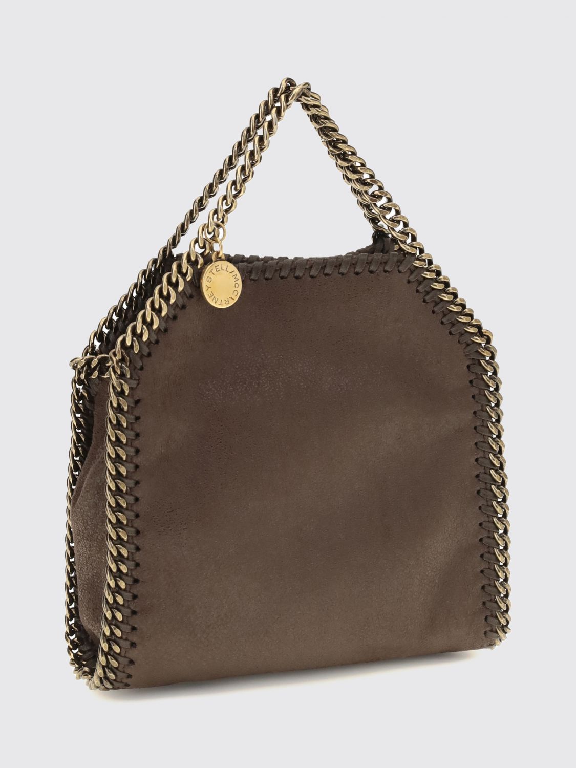 falabella mini bag in eco alter mat with chain trim