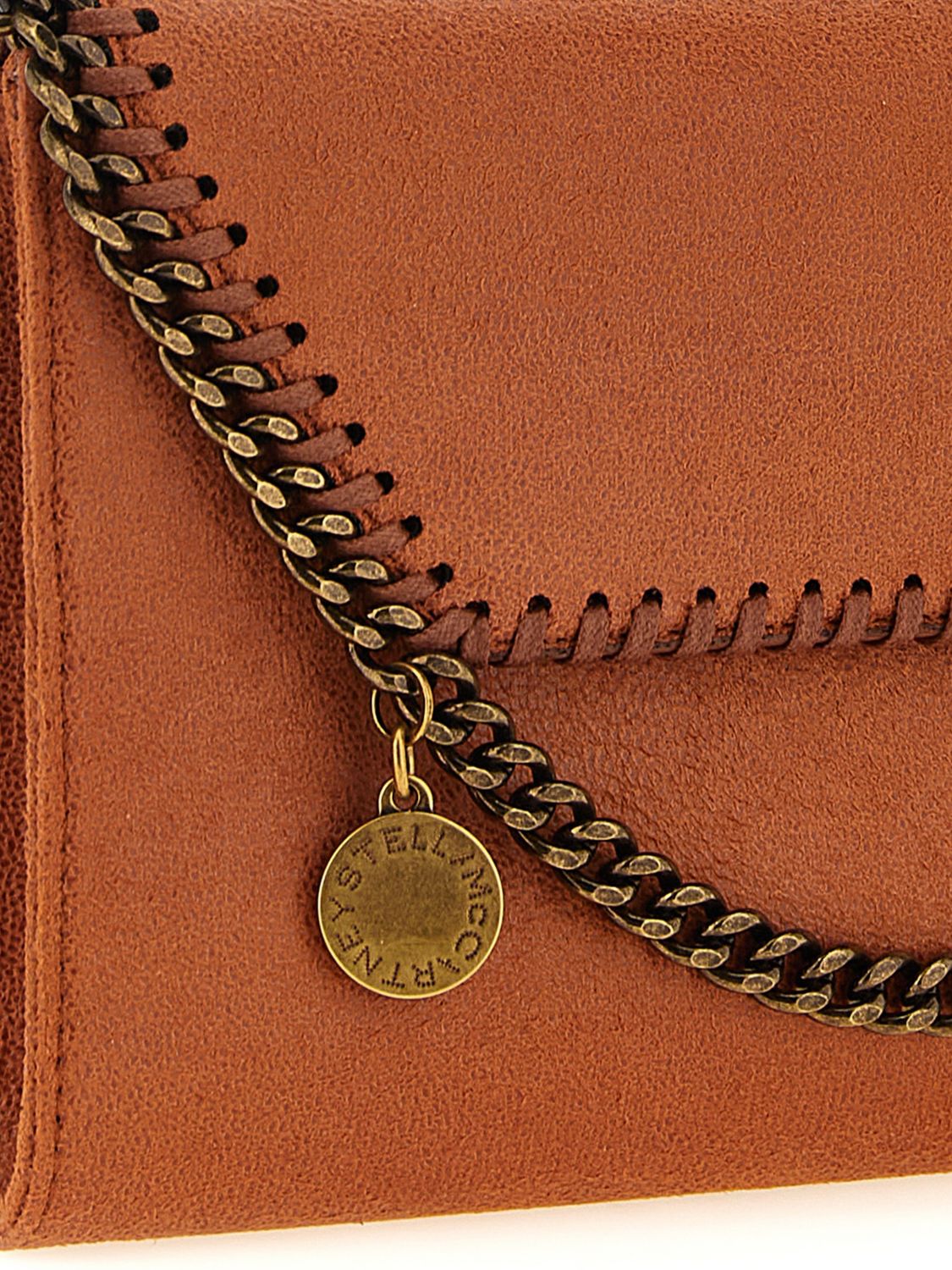 falabella wallet on chain mini bag with chain trim