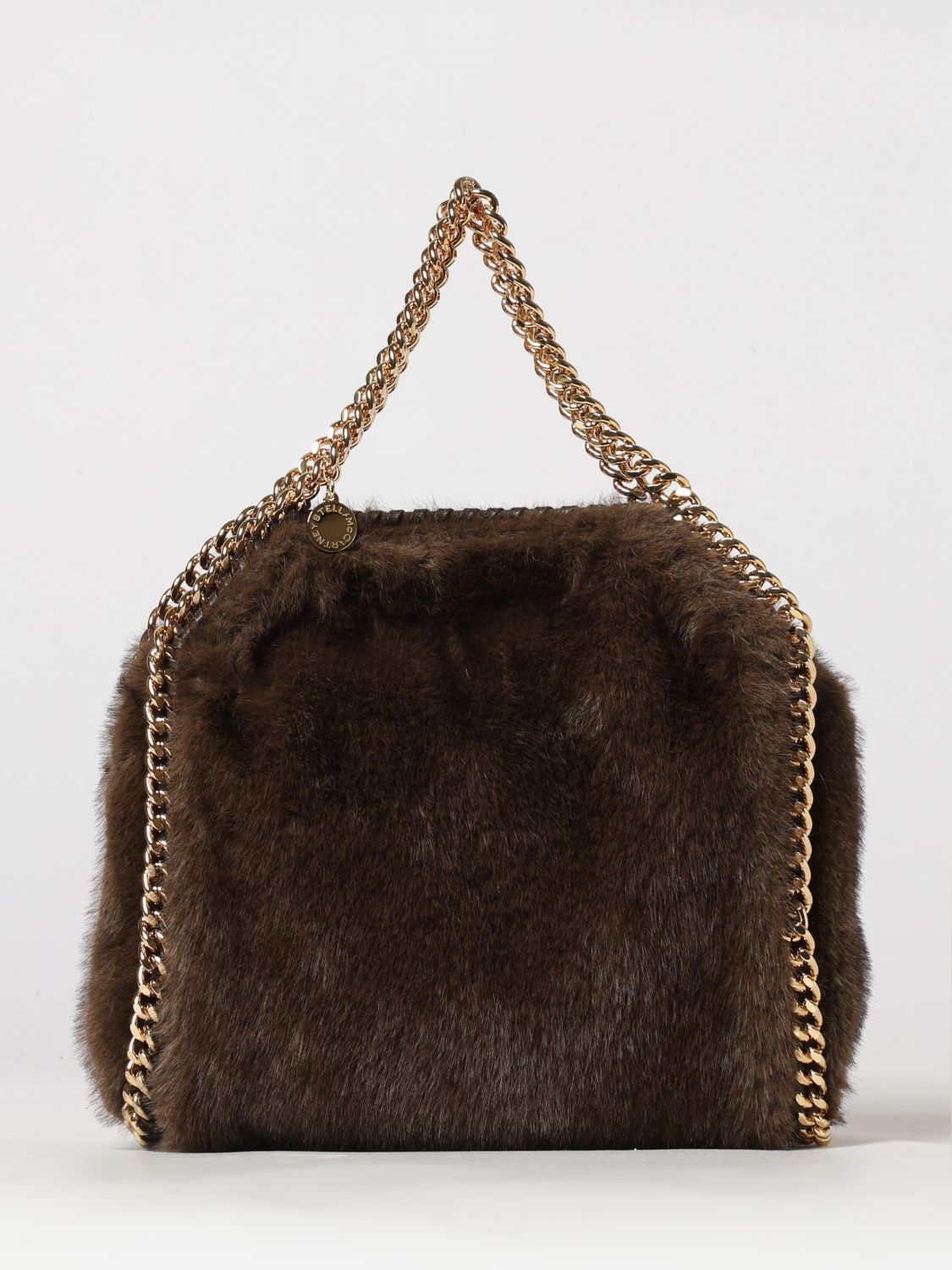 small falabella faux fur tote bag