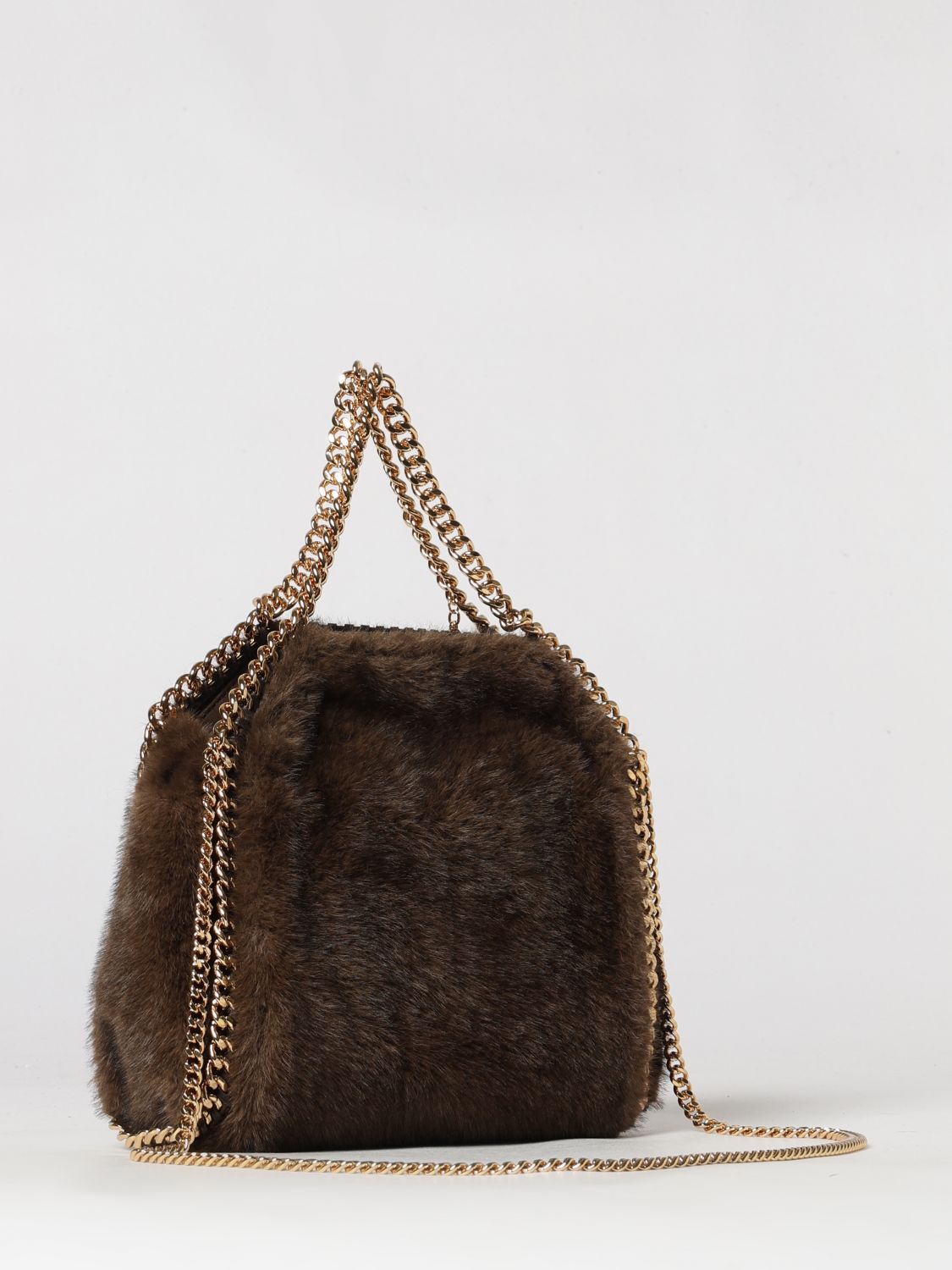small falabella faux fur tote bag