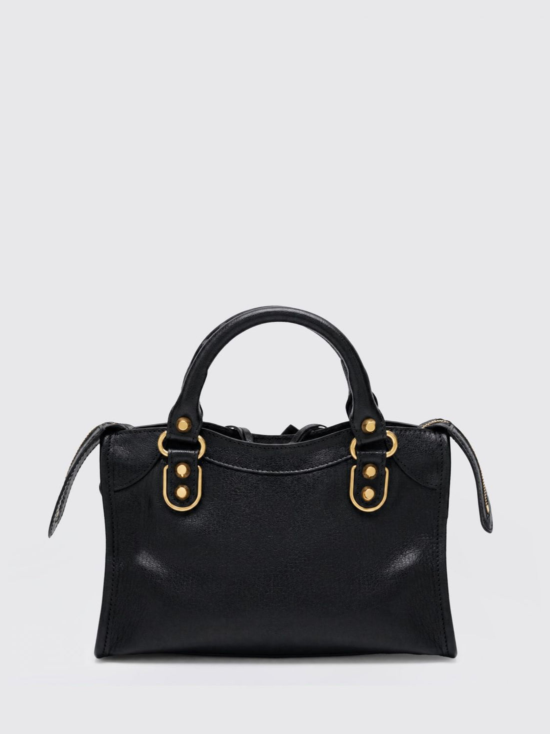 BALENCIAGA OS le city uptown studded and embroidered leather handbag