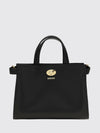 cotswolds small calfskin leather tote bag with check motif