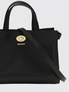 cotswolds small calfskin leather tote bag with check motif