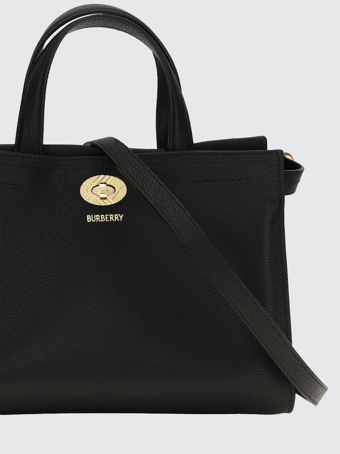 cotswolds small calfskin leather tote bag with check motif