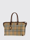 medium vintage check coated cotton tote bag
