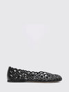anagram petal nappa ballet flats with cut-out monogram