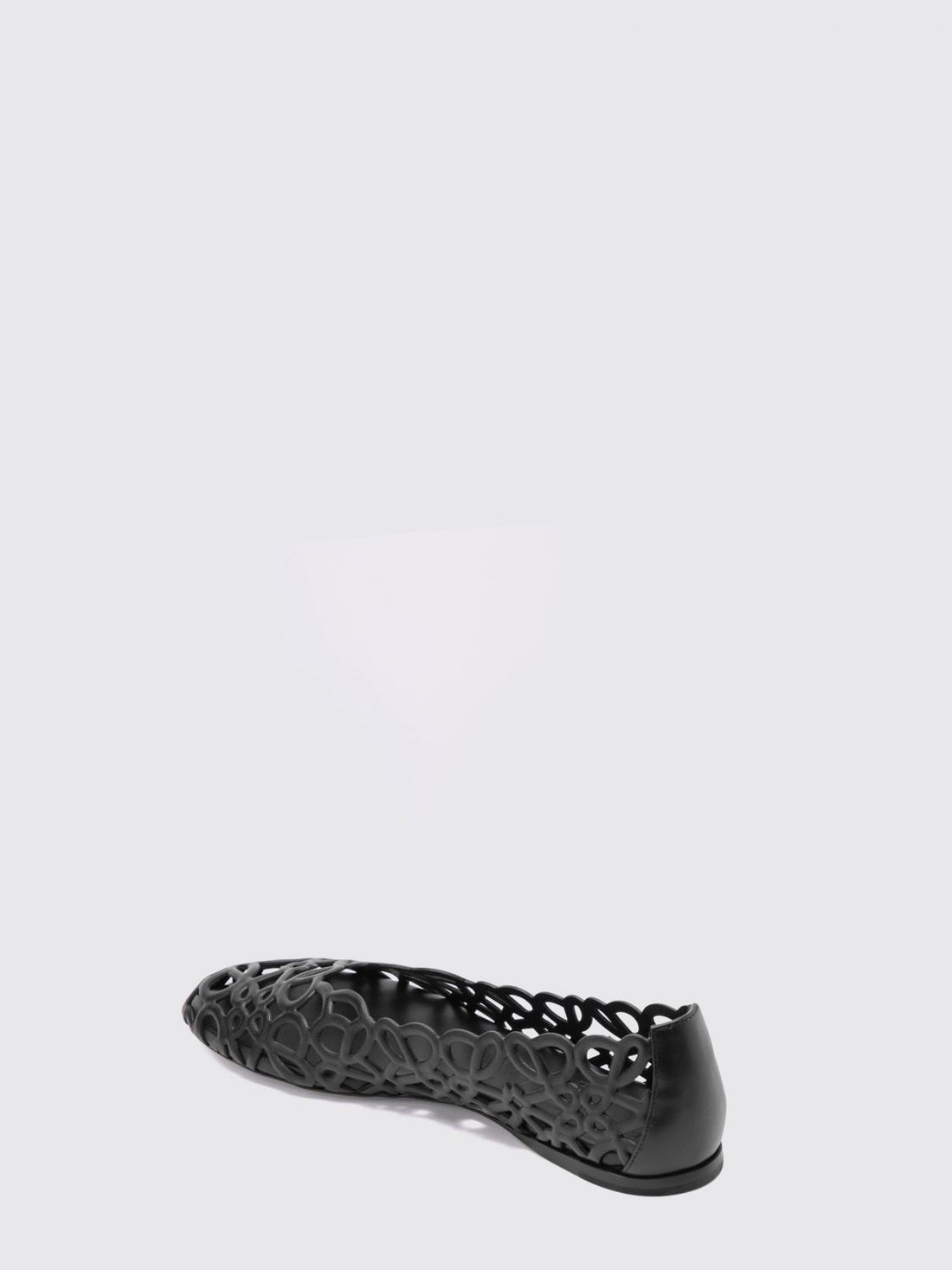LOEWE 36 anagram petal nappa ballet flats with cut-out monogram