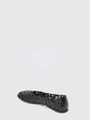 anagram petal nappa ballet flats with cut-out monogram