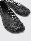 anagram petal nappa ballet flats with cut-out monogram