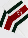 striped gg monogram cotton-blend socks
