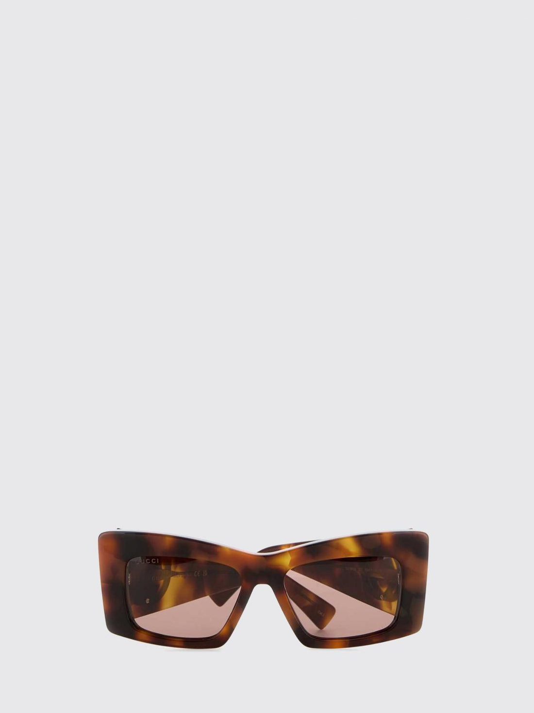 GUCCI OS cat-eye sunglasses in tortoiseshell acetate with metallic gg logo