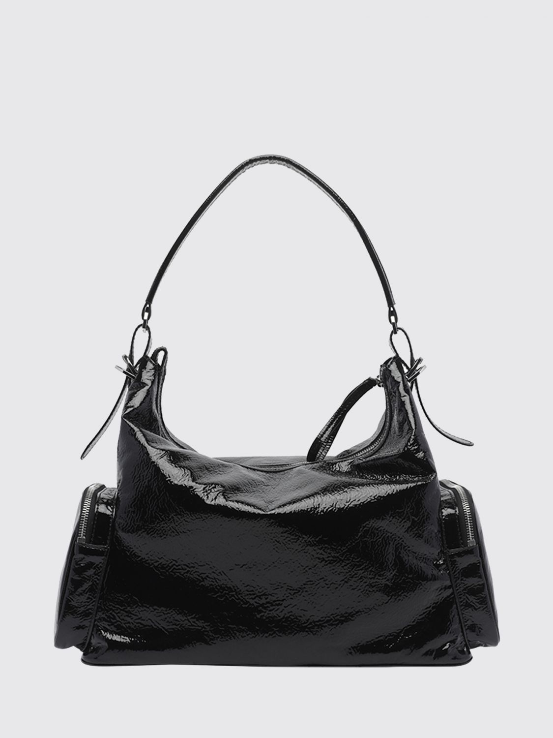 dartmoor naplak shoulder bag with metallic logo