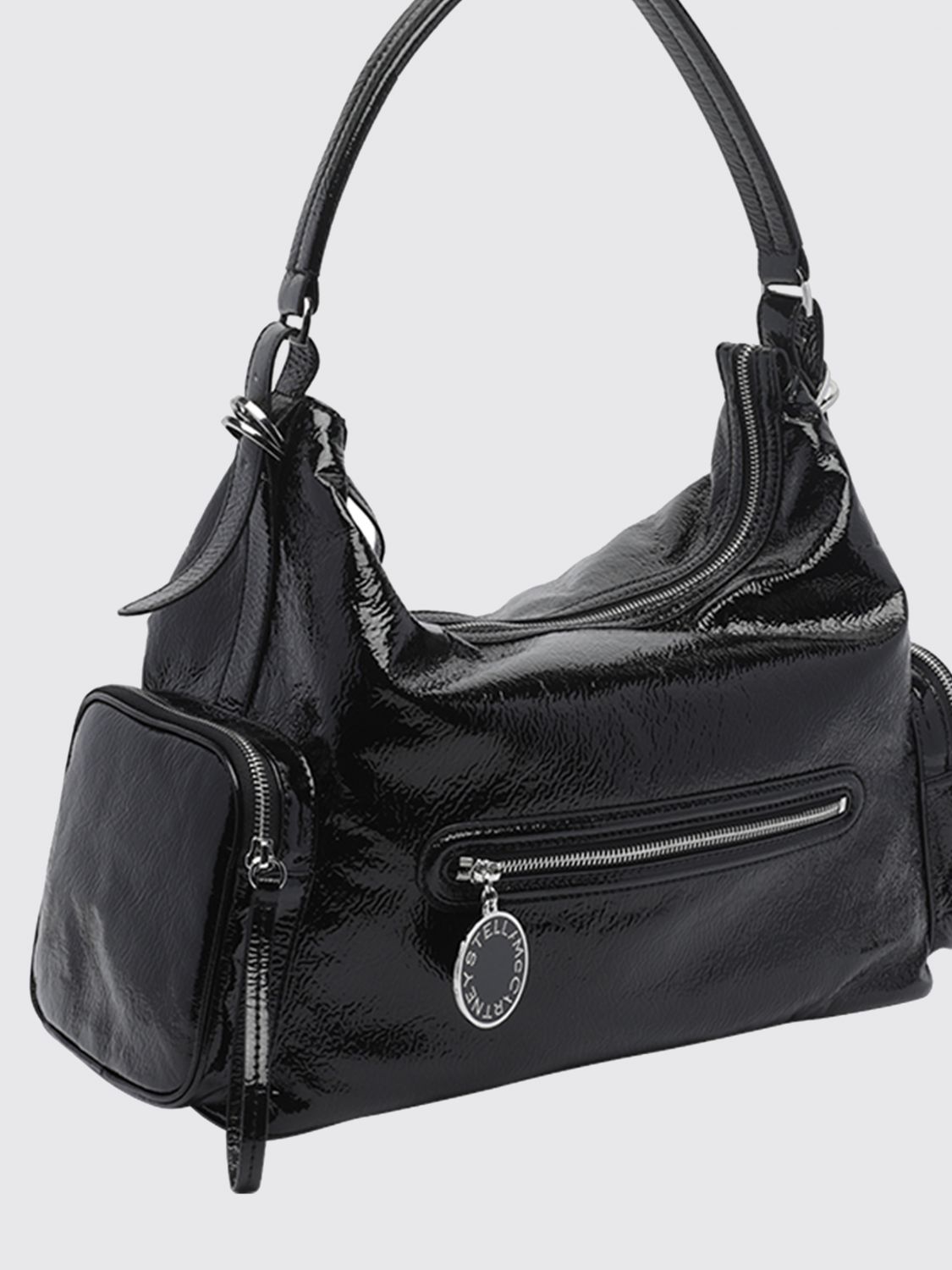dartmoor naplak shoulder bag with metallic logo